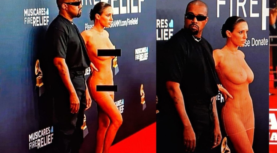 Bianca (sem) Censori. Tudo sobre o momento que parou os ( que surgiu nua ) no   Grammy