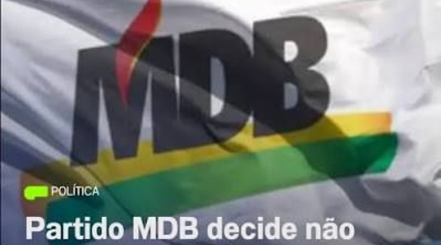 Eleições 2026  MDB decide não lançar candidato à Presidência em 2026