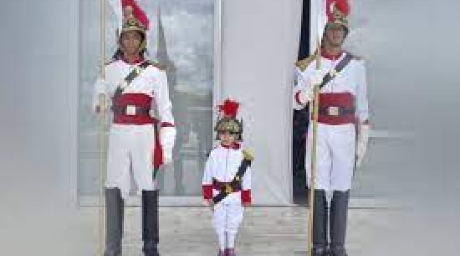 Menino de 4 anos realiza sonho de Natal e vira Dragão da Independência