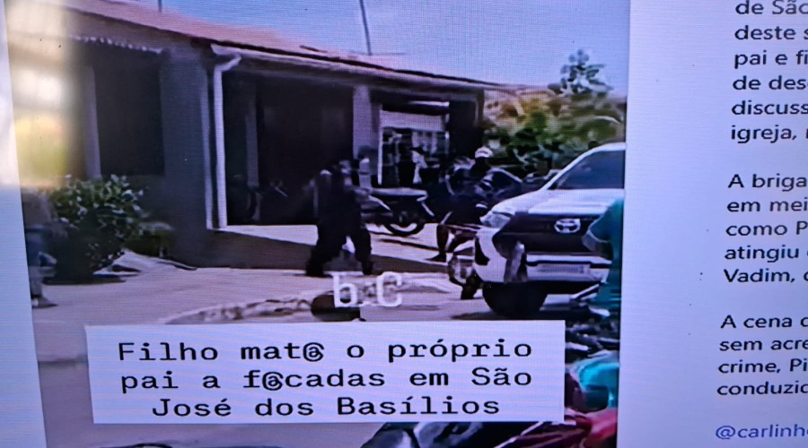 BARBARIDADE: Homem é preso( Vídeo momento que é levado preso) em São José dos Basilios por ter matado o pai a facadas.