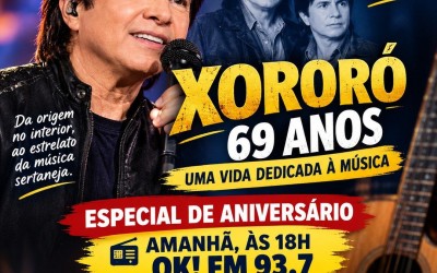 Raízes da História: Em 30/09/2026 - Especial HOJE - Xororó completa 69 anos: da música em família ao sucesso que ajudou a transformar o sertanejo