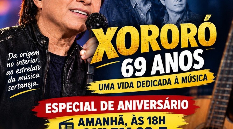 Raízes da História: Em 30/09/2026 - Especial HOJE - Xororó completa 69 anos: da música em família ao sucesso que ajudou a transformar o sertanejo
