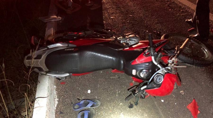 Motociclista morre após colisão com animal no povoado Brejinho