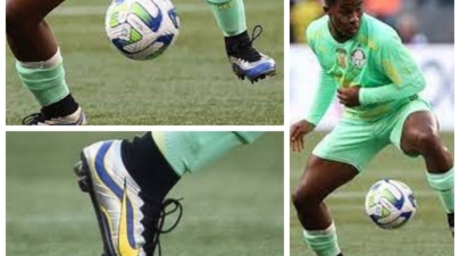 Chuteiras de Endrick valem mais de R$ 7.500 e são homenagem a Ronaldo Fenômeno