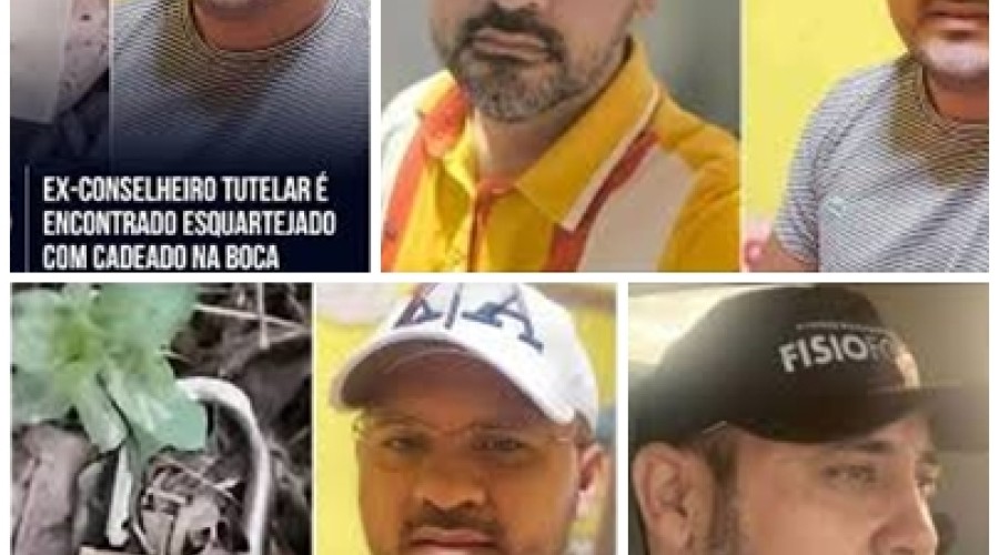 Ex-conselheiro tutelar é esquartejado e tem a boca fechada com cadeado