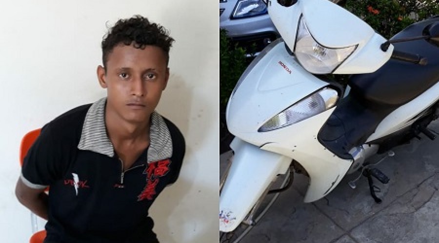 Jovem é detido com motocicleta furtada em Caxias