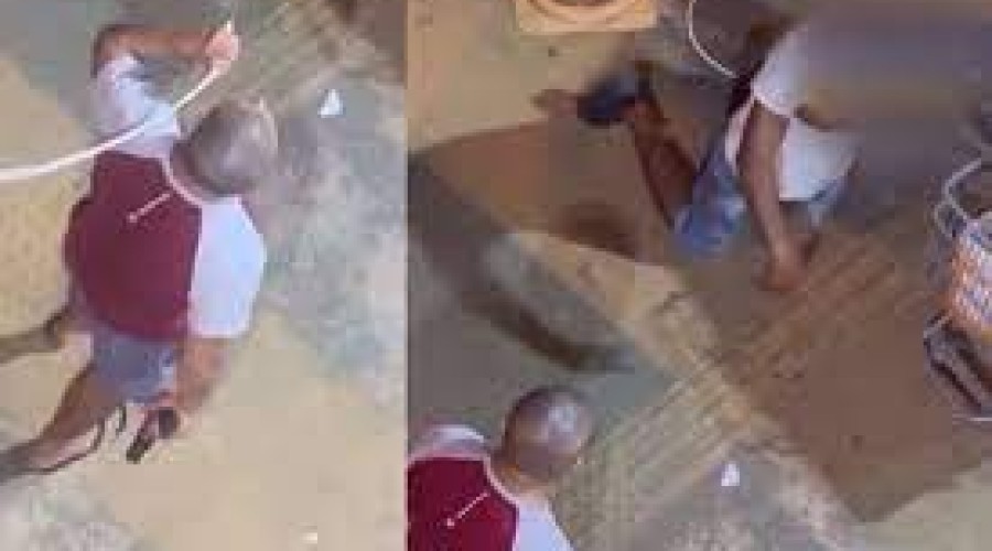 Vídeo: Policial de folga agride homem com fios; PM diz que apura o caso