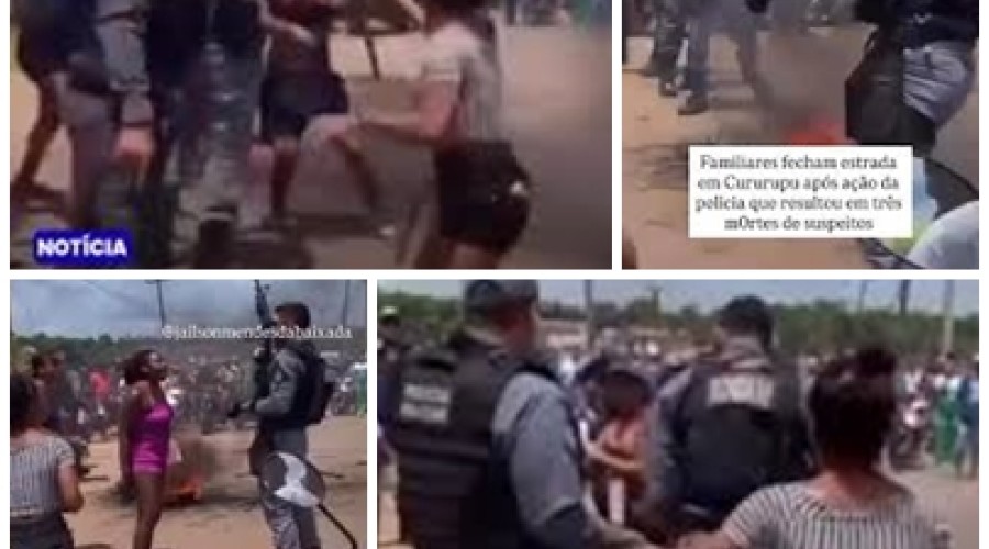 Vídeo - Clima tenso desde o início da manhã em Cururupu morte de três jovens