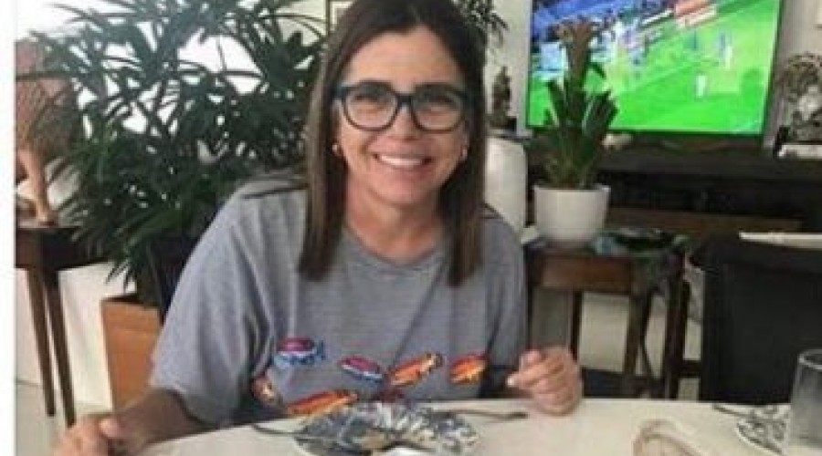 Imagem do dia: Roseana assiste jogo do Brasil com sabores deliciosos