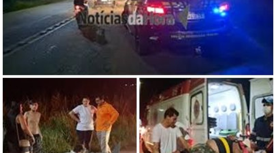 Idoso é atingido por caminhão e fica ferido na BR-364