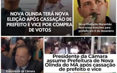 Justiça Eleitoral define nova eleição em Nova Olinda do Maranhão