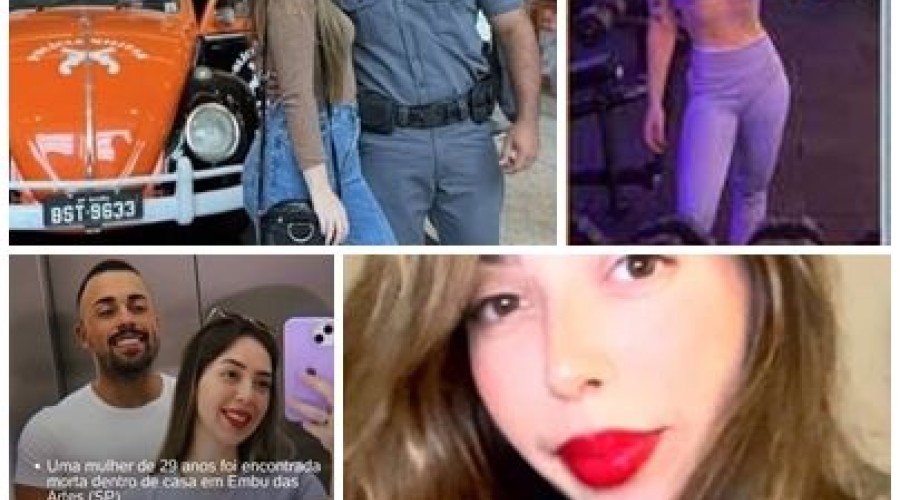 Larissa mulher do PM, morreu com um tiro na cabeça - Militar é preso suspeito de feminicídio em Embu das Artes