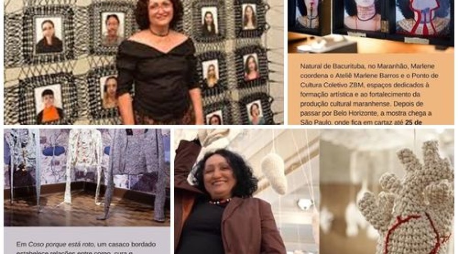 Cidade de Bacurituba: Maranhense Marlene Barros leva arte em crochê para exposição em São Paulo