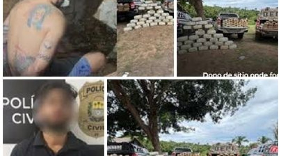 Saiba quem é o dono do sítio em Caxias onde a polícia encontrou 700kg de drogas