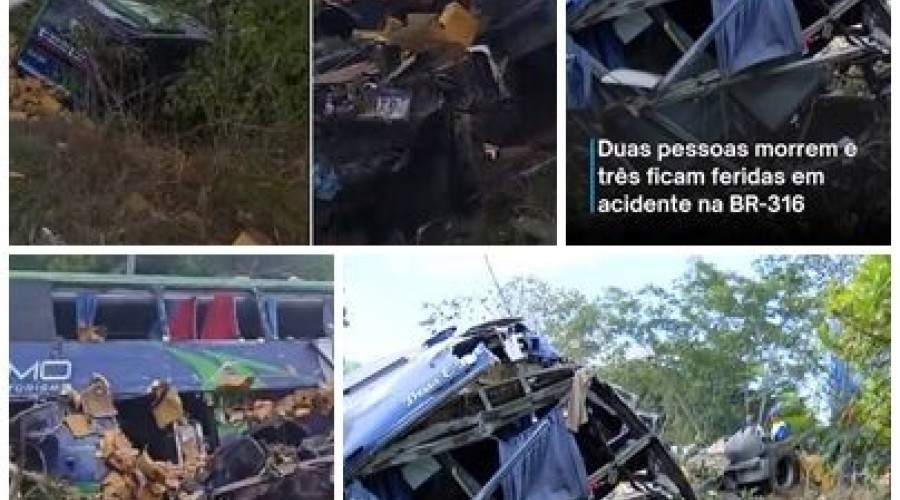 Vídeo: Duas pessoas morrem e três ficam feridas em acidente entre Timon e Caxias