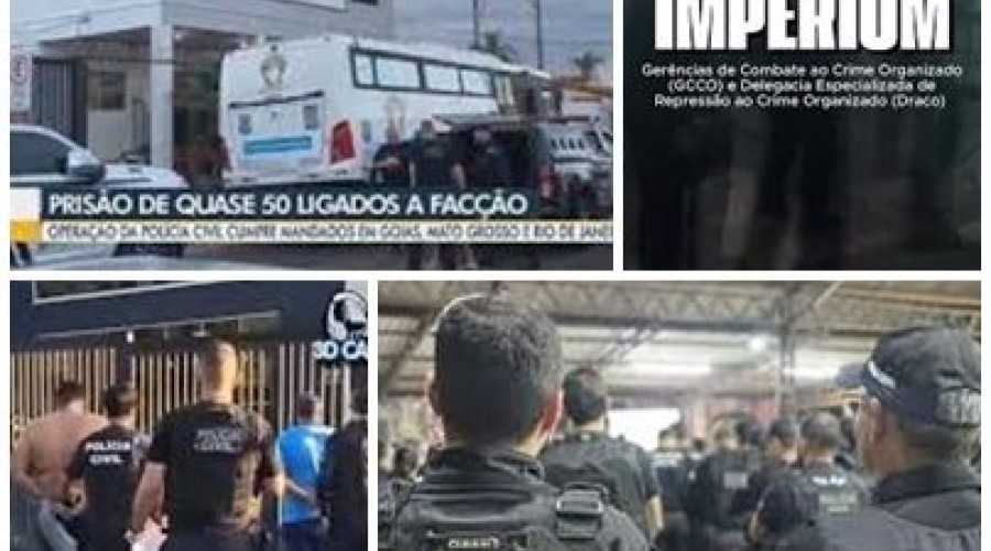 Operação contra o crime organizado cumpre 61 mandados de prisão e sequestra cerca de R$ 10,5 milhões em Goiás e mais três estados
