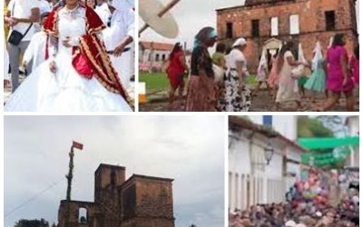 Festa do Divino começa com busca e levantamento do mastro em Alcântara