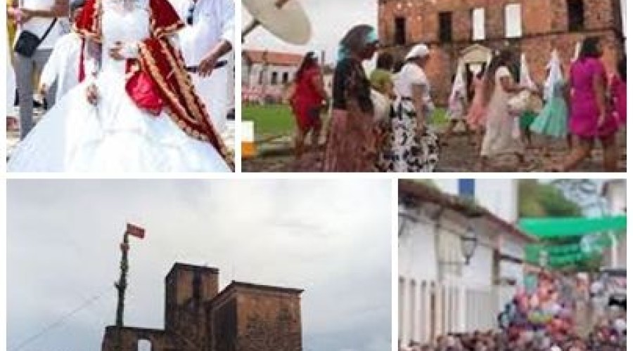 Festa do Divino começa com busca e levantamento do mastro em Alcântara