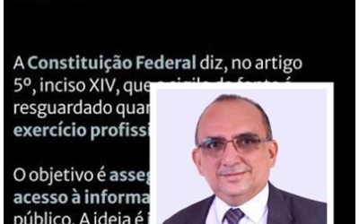 Sigilo da fonte: um direito que protege o jornalismo, não o crime  A republicação é gratuita desde que citada a fonte. - Reginaldo Pinho