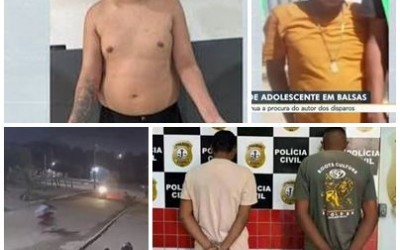VÍDEO; Suspeito de matar adolescente de 13 anos  e balear outro jovem de 17 é preso em BALSAS