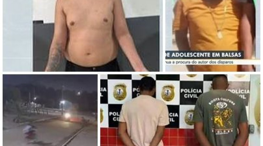VÍDEO; Suspeito de matar adolescente de 13 anos  e balear outro jovem de 17 é preso em BALSAS