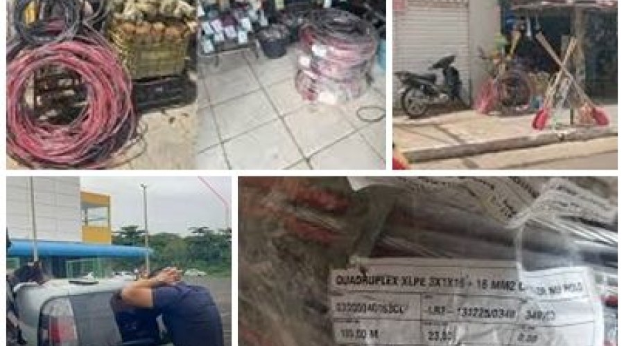 Empresário é preso com 350 metros de cabos de energia furtados em Timon