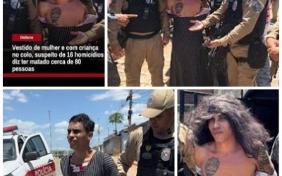 Preso de peruca, primeiro crime aos 13 anos: o que se sabe sobre homem que diz ter matado 80 pessoas na PB