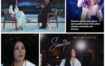 Fantástico: Vídeo onde ela chora - Simaria volta aos palcos após quatro anos e fala sobre relação com Simone