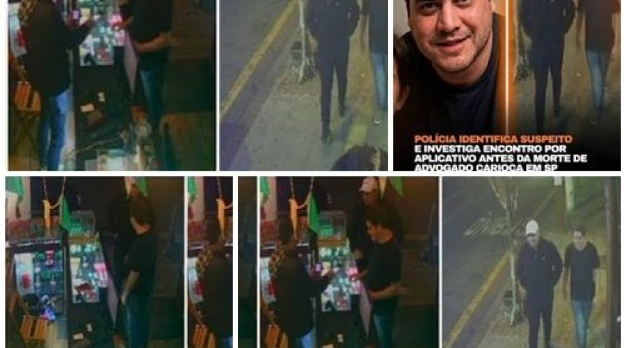Suspeito visto com advogado carioca morto é identificado pela polícia. Vídeo