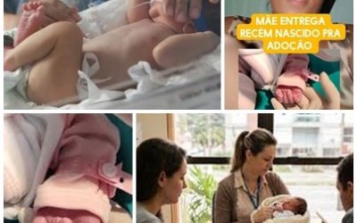 Mãe entrega recém-nascida à adoção e permite que criança tenha nova família