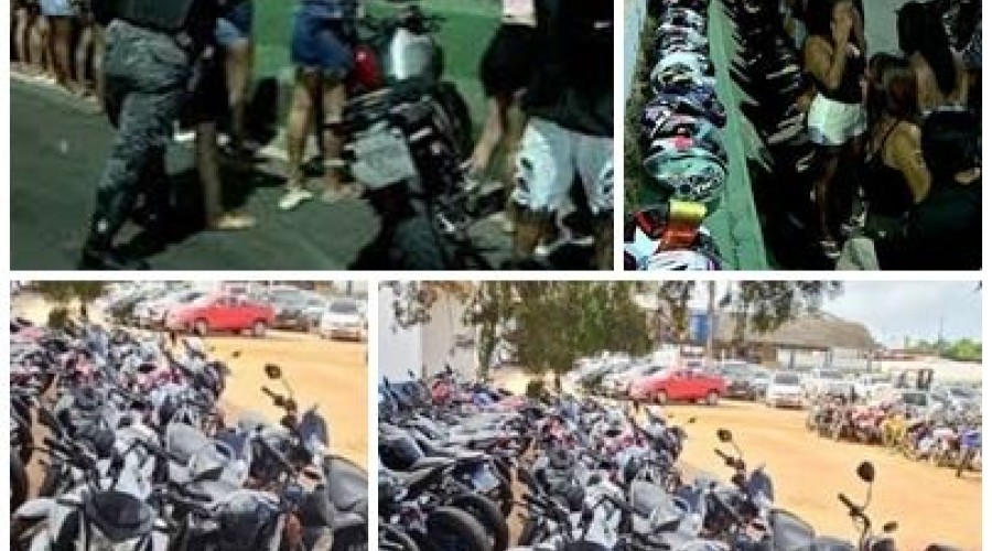 Operação interrompe 'rolezinho' e apreende mais de 100 motos em São Luís