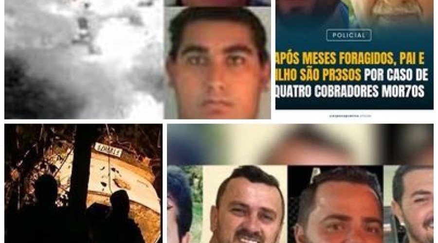 Pai e filho presos por mortes de amigos que foram cobrar dívida no Paraná tentaram fugir após serem encontrados em sítio