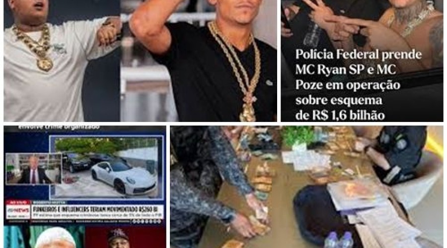 Investigação da PF: áudios inéditos ligam MC Ryan e MC Poze do Rodo a esquema de R$ 1,6 bilhão
