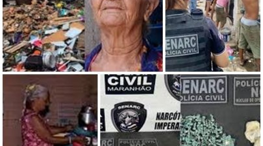 Idosa de 74 anos é presa em flagrante por tráfico de drogas no Maranhão
