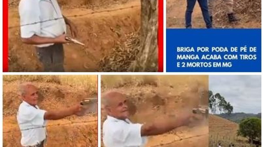 Briga por poda de árvore termina em tragédia com duas mortes no Córrego do Belém