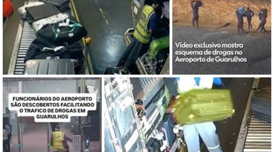 VÍDEO: Funcionários do aeroporto de Guarulhos participam de esquema que facilita entrada e saída de drogas