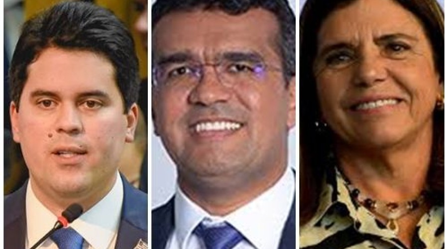 Fufuca e Lahesio aparecem encostados em Roseana disputando a liderança para o Senado