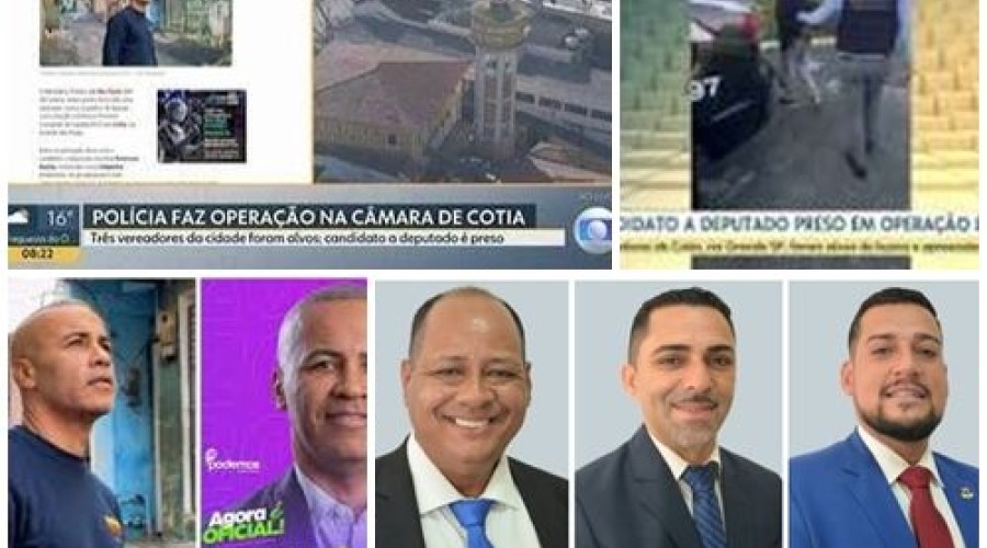Candidato a deputado estadual e três vereadores de Cotia são alvo de operação do MP-SP por suspeitas de ligação com o PCC