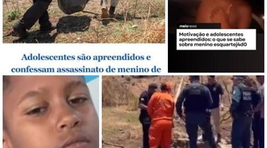 Piauí: Menino de 12 anos é morto e esquartejado; jovens são apreendidos