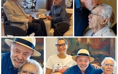 Lula visita José Sarney após ato de campanha em São Luís