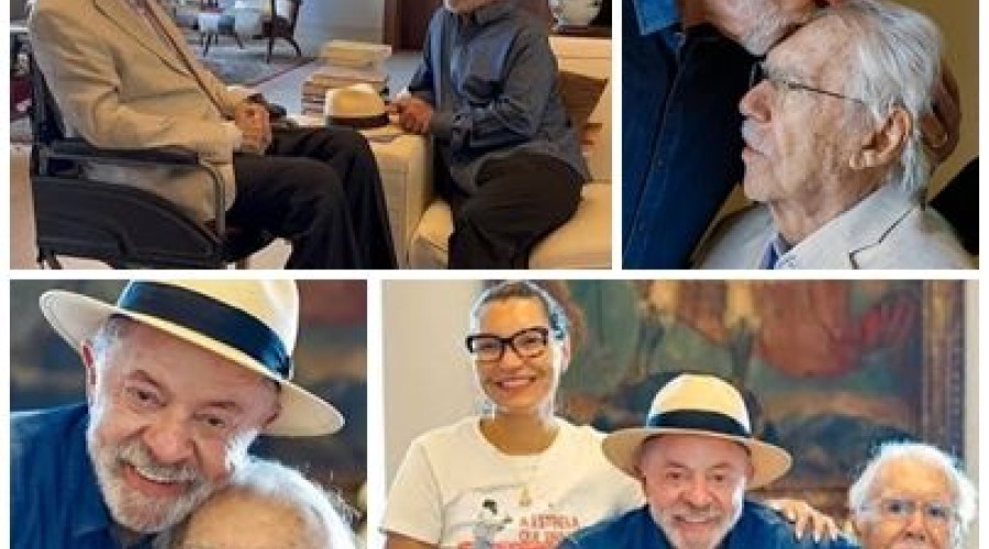 Lula visita José Sarney após ato de campanha em São Luís