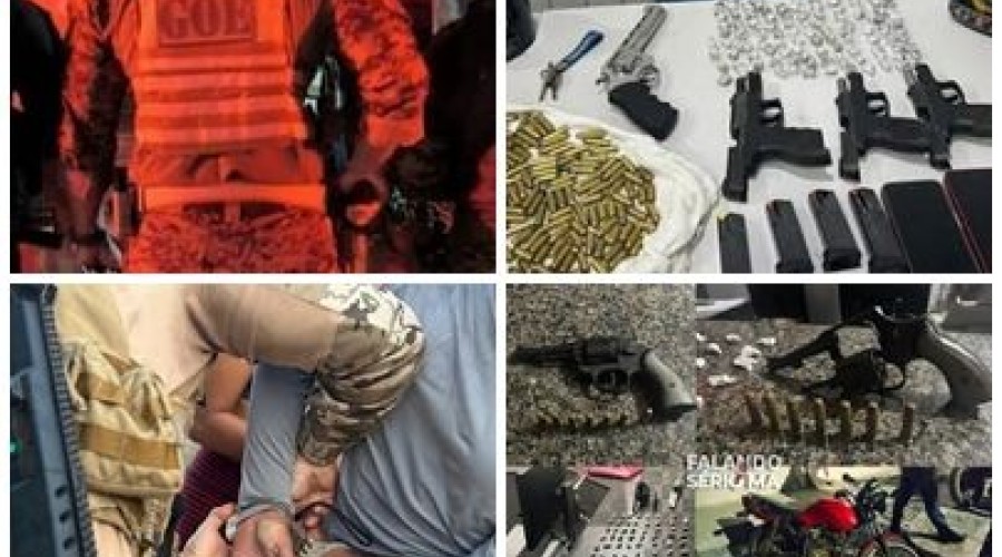 Operações: Boa Vista do Gurupi, Bacuri. Rosário, Bacabeira - Maranhão resultam em prisões, apreensão de armas e drogas