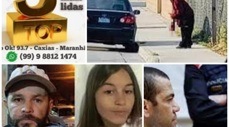 As mais lidas da semana: Homem é preso após roubar e comer perna humana amputada após acidente - Homem é preso por suspeita de matar filha de 18 anos e enterrar o corpo - Dani Alves organiza festa em casa e recebe visitas de amigos encapuzados