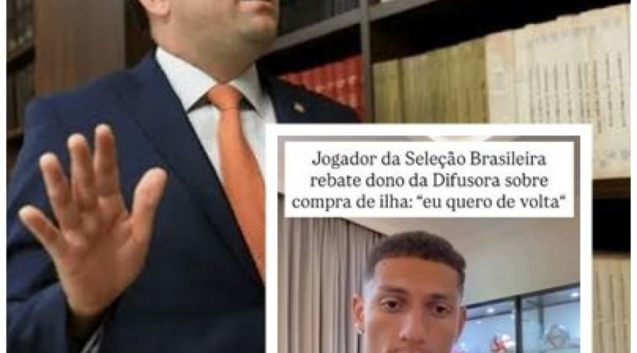 Richarlison rebate dono da Difusora sobre compra de ilha: “Eu quero de volta”