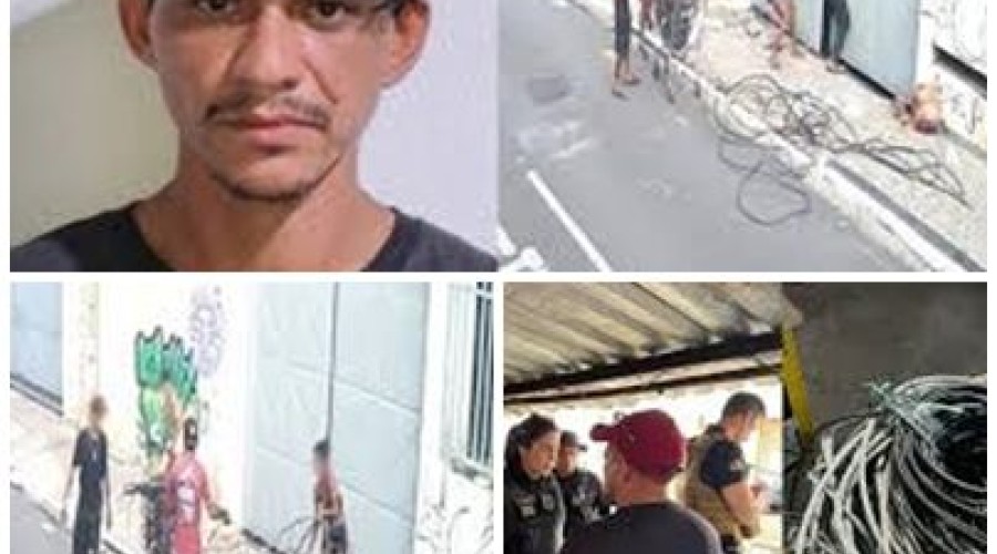 Suspeito de furtar fios de cobre de banco é preso no Centro de Teresina