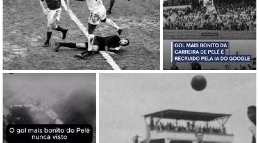 Vídeo: Gol mais bonito de Pelé é recriado com inteligência artificial
