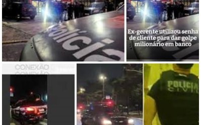 Operação prende dois suspeitos, incluindo ex-gerente de banco, de esquema de fraude que desviou R$ 14 milhões de conta empresarial