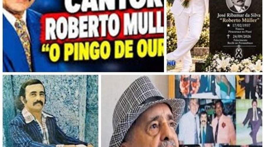 Cantor e compositor Roberto Müller, o 'Pingo de Ouro', morre aos 89 anos
