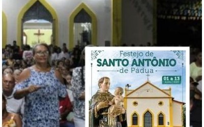 Veja: Programação do tradicional Festejo de Santo Antônio de Pádua de Caxias de 1º e 13 de junho.