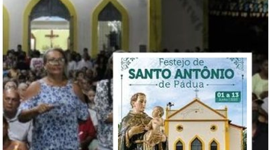 Veja: Programação do tradicional Festejo de Santo Antônio de Pádua de Caxias de 1º e 13 de junho.